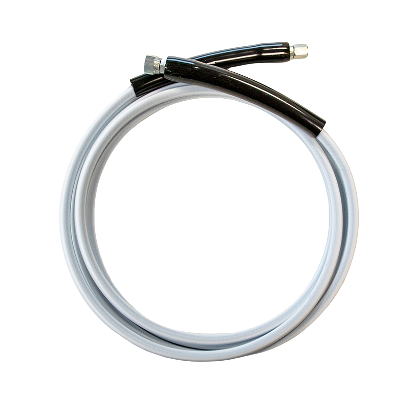 Quin M180-8 White Flexible Hose for Non-Flam Adhesive 8'